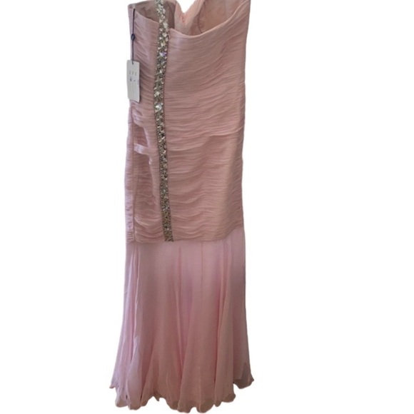 Jovani One Shoulder Gown Pink - Picture 4 of 5